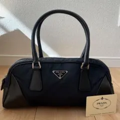 ✨️美品✨️ PRADA ミニボストン　ブラック レザー