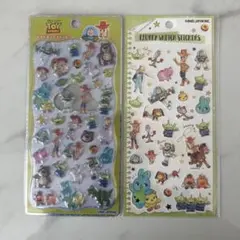 プチドロップステッカー　トイストーリー　スケッチステッカー　2枚セット