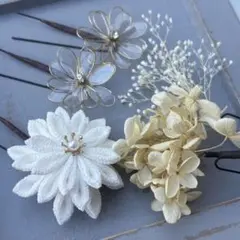 つまみ細工　髪飾りセット☆ 七五三 成人式 結婚式