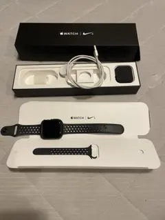 Apple Watch Nike+ ブラック series4 44㎜カバー付