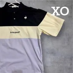 【美品】ルコックスポルティフ ゴルフ ポロシャツ 半袖 ビッグシルエット《XO》