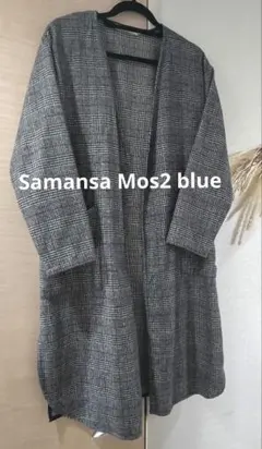 Samansa Mos2 blue 長袖コート