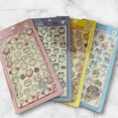 残り3セット☆４枚セット✨ちいかわ✨3Dボンボンドロップシール✨