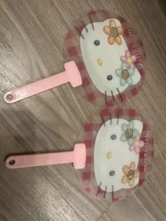 ハローキティ　サンリオ　ミニうちわ　レトロ