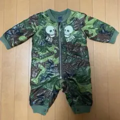 【RAD CUSTOM】迷彩柄ロンパース/90cm〜95cm/カモフラ/スカルのサムネイル