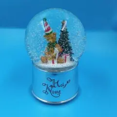 オルゴール付き スノードーム テディベア クリスマスツリー