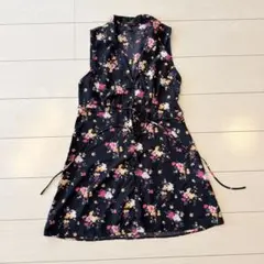 FOREVER 21 花柄 ノースリーブ ミニワンピース