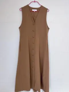 BEAUTY&YOUTH ブラウン ノースリーブワンピース