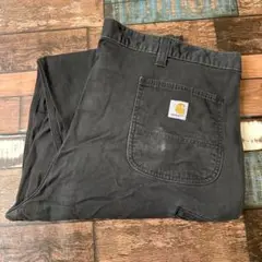 ビンテージ　古着　carhartt カーハート　ワークパンツ　ブラック　黒