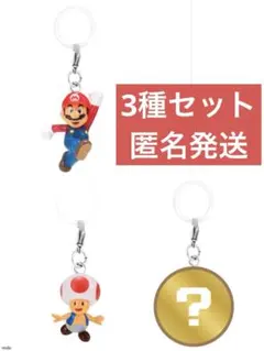 スーパーマリオ　めじるしアクセサリー2　ガチャ　3種セット