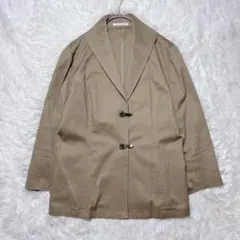 エルプラネット ジャケット 春秋アウター M オフィスカジュアル　ベージュ　長袖のサムネイル