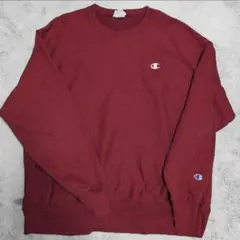 03M798◯ Champion ボルドー 刺繍 スウェット トレーナー 2XL - メルカリ