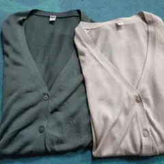 UNIQLOライトVネックカーディガン 2枚セット Lサイズ