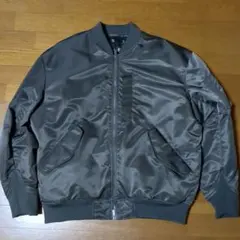 ユニクロ＋J ハイブリッドダウンオーバーサイズMA‐1ブルゾン XL グレー