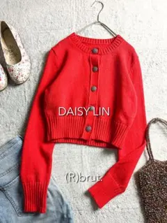 【デイジーリン】Angel Hair Cardigan CECILE 40 赤のサムネイル