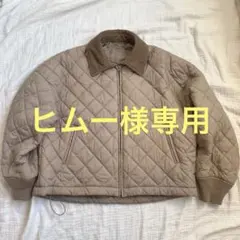 UNIQLO C ユニクロ シー パフテックブルゾン ベージュ　キルティングS