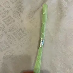 ライトグリーン 編み込み帯締め