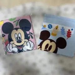 新品未使用　即日発送　ミッキーマウス タオルセット ピンク 水色　ハンドタオル