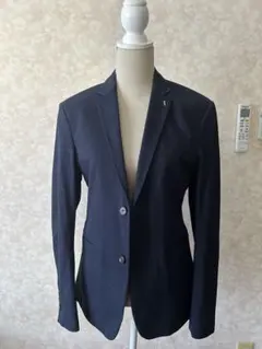 ZARA メンズ テーラードジャケット ネイビー 2ボタンのサムネイル