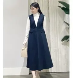 セルフォード　バリエーションジャンパードレス　ジャンスカ　デニムワンピース