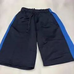 ハーフパンツ 140cm 紺色×ブルー
