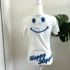 新品未使用【Rusty 】水色刺繍 Tシャツ　 Lサイズ　白tシャツ スマイルのサムネイル