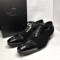 【未使用品】LANVIN　本革ビジネスシューズ　黒 2026年最新】LANVIN COLLECTION メンズ ドレス・ビジネスシューズの