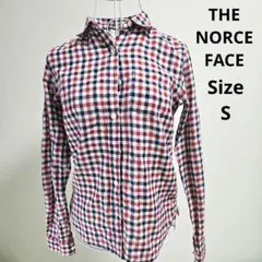 【オシャレ⭐THE NORCE FACE】赤　白　黒　チェックシャツ　サイズSのサムネイル