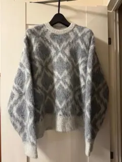 MAISON SPECIAL グレー ダイヤモンドニット Sのサムネイル