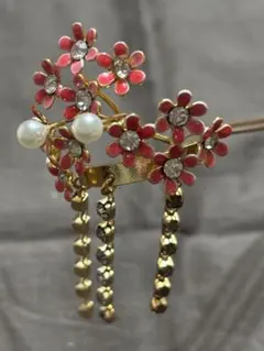 花モチーフのかんざし 髪飾り