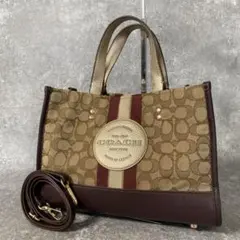 coach コーチ　トートバッグ　デンプシー　レザー　キャンバス　2wayのサムネイル