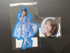 真中まな　ステッカー、缶バッジ