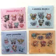 ナルミヤキャラクターズ　ぷっくりしーる　セブンイレブン　コンプリート　シール4枚