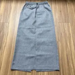 グリーンレーベルリラクシング グレー ロングタイトスカート36