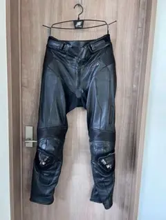 HYOD レザー　パンチング　メッシュパンツ MW 膝スライダー付き HYOD ヒョウドウ パンチングメッシュ レザーパンツ ブラック系 M