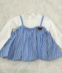 petit mainプティマイン90㎝ビスチェドッキングTシャツチュニック