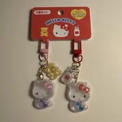 サンリオ　ハローキティー　お揃いニコニコキーホルダー　ぷっくり