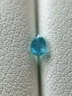 天然パライバトルマリン ルース 0.138ct ネオンブルー ブラジル 日独ソ