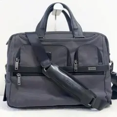 【美品】TUMI ビジネスバック 2way グレー ショルダー/PC収納ケース付