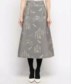 【新品未使用】ルルウィルビー シャトージャガードスカート