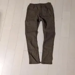 branshes ハウンドトゥース柄 ロングパンツ 140