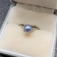 340遺品整理品　リング　指輪　14号　パール？　真珠？　シルバー？　銀？