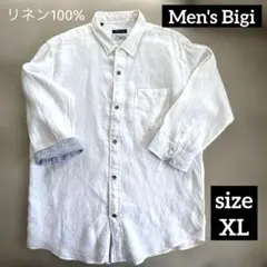 Men'sBigi リネンシャツ　size04（XL）