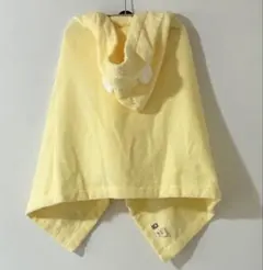 【未使用】ファミリア ベビー フード付きバスタオル くま耳 イエロー