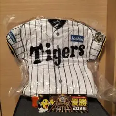 ジョーシン　阪神タイガース 優勝記念クッションとステッカー