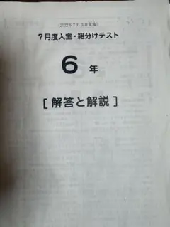 2026年最新】sapix 6年 7月組分けテストの人気アイテム - メルカリ