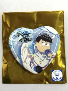 おそ松さん 一松 ハート型缶バッジ Angel ver. - メルカリ