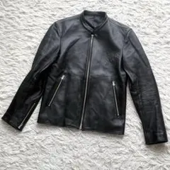 LIDNM リドム シングルライダース レザージャケット 羊革 L 黒