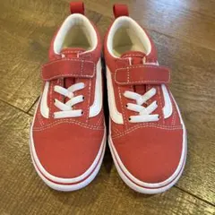 Vans 赤 キッズ スニーカー 16cm