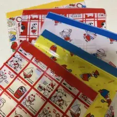 ジップバッグ　ストックバッグ　ジッパーバッグ　シモジマ　レトロ　未使用　5枚